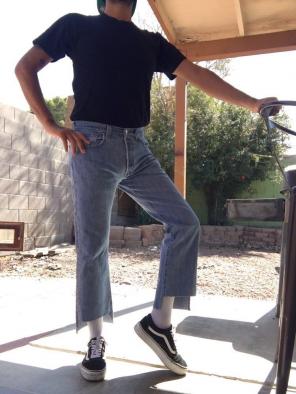 Levi's 501 Uneven Hem