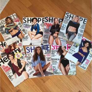 Bundle of fitness magazines