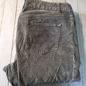 J. Jill Slim Leg Gray Corduroy Pants