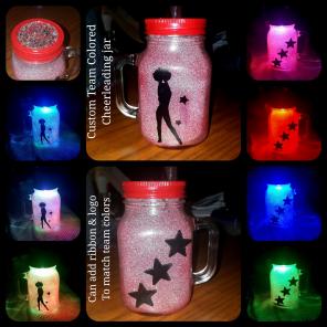 Cheerleader team color changing Jar