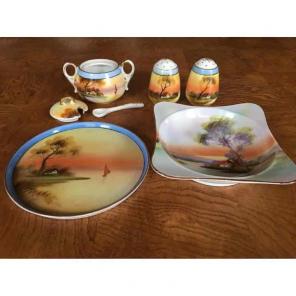 7 Pieces Noritake Lusterware China