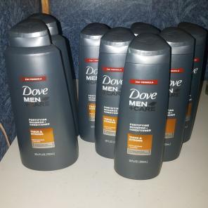 Dove men + care shampoo and conditioner