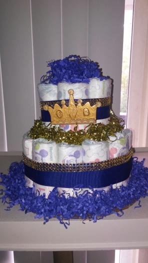 Prince diaper cake