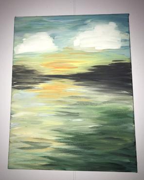 Line Sky Painting