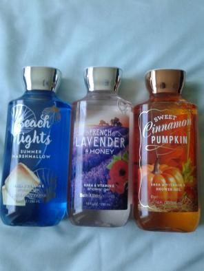 fall shower gels