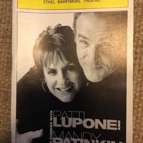 Patti lupone and Mandy patinkin playbill