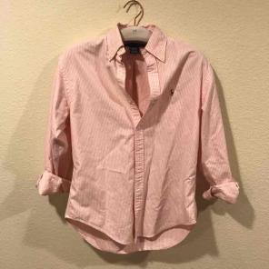 Ralph Lauren pink striped button down