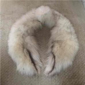 Genuine white fur