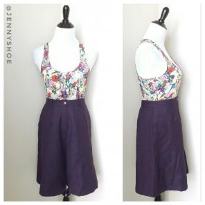 Vintage purple culottes