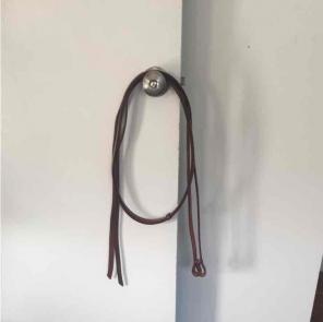 Leather brown split reins