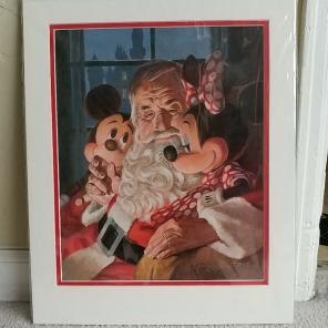 Disney Christmas Lithograph