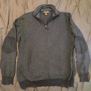 Tasso Elba: Quarter Zip Sweater - Black