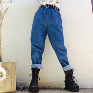 Vintage mega high waisted mom jeans