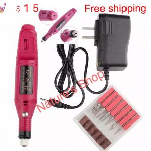Electric Nail Dtill + 6pc Bit Drills