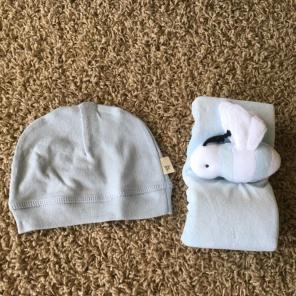 Burt's Bees Organic Blue Baby Cap Plush