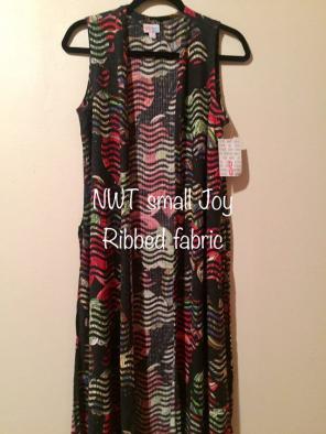 Lularoe Joy vest small nwt