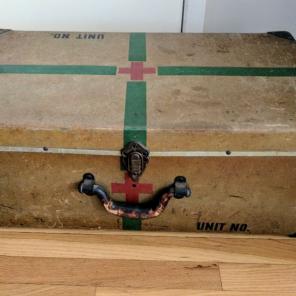 World War Military Army Navy Trunk Case