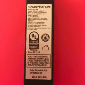 Duracell power bank phone charger