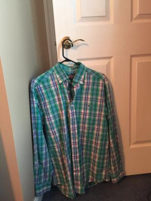 Men’s Vineyard Vines Green Button Down M