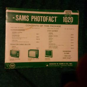 SAMS PHOTOFACT FOLDER SET NO 1020 1969