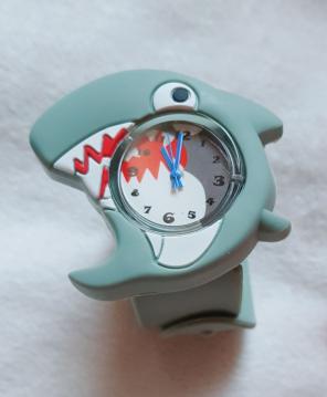 Child's Silicone Shark Snap Watch
