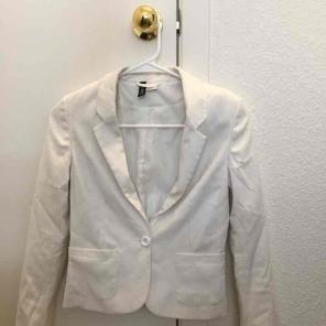 H&M white blazer