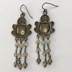 Vintage Artisan Sterling Silver Earrings