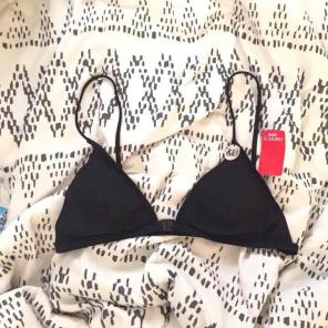 Forever 21 black triangle swim top