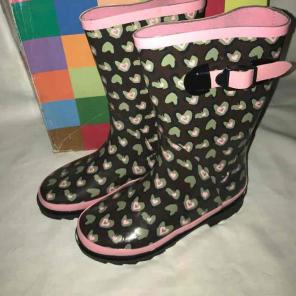 New Girls Stride Rite Rain Boots Shoes 2