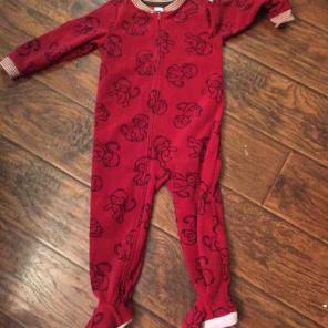 Carters 3t footed sleeper fleece