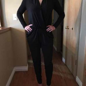 Michael kors black jumpsuit xs