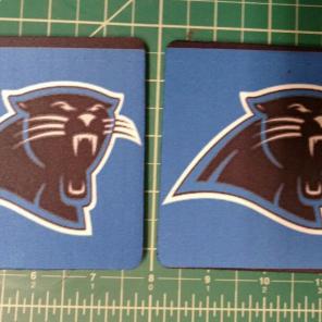 4"x4" Carolina Panthers drink Coasters