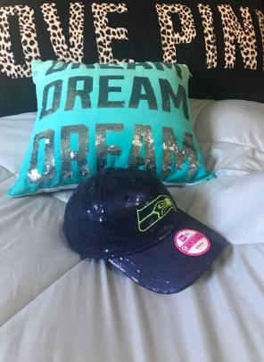 PINK SEAHAWKS HAT