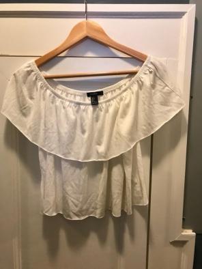 Forever 21 Off Shoulder White Tops S