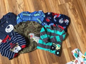 6 Fleece footie pajamas