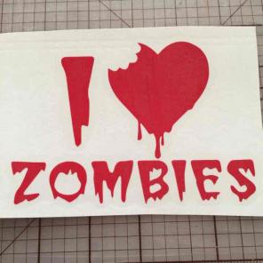 Zombie decal bundle