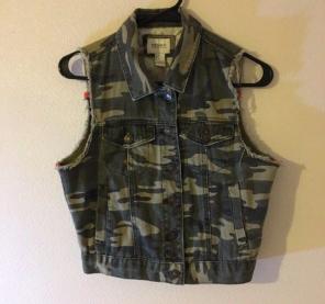 Forever 21 Cargo Denim Vest