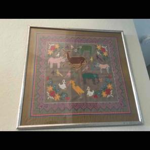 Hmong People Asian Typestry/Embroidery
