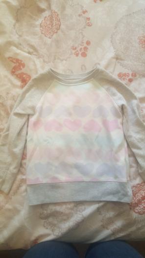 5t heart print sweat suit