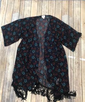 Small LuLaRoe Floral Monroe Kimono
