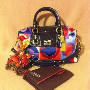Coach Madison Resort Op Art Sabrina Bag