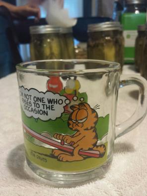 Vintage 1980 McDonald's Garfield Mug