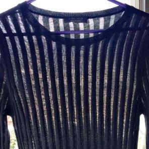 Zara net sweater small black