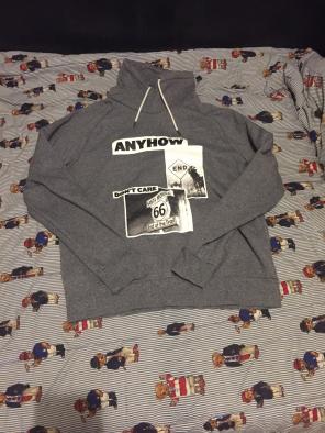 Graphic Turtle Neck Sweater