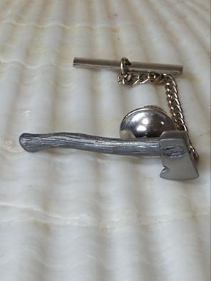 Craftsman Tie Tac Axe Fireman Rescue