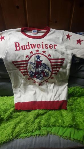 Budweiser collectible sweater
