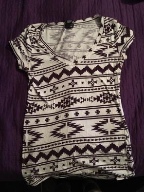 White And Maroon Shirt