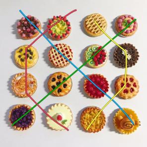 New Assorted Pie Food Miniature 4 Piece