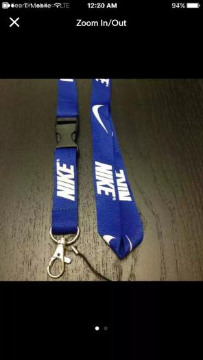 Blue Nike Lanyard