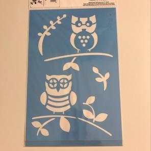 Owls Stencil